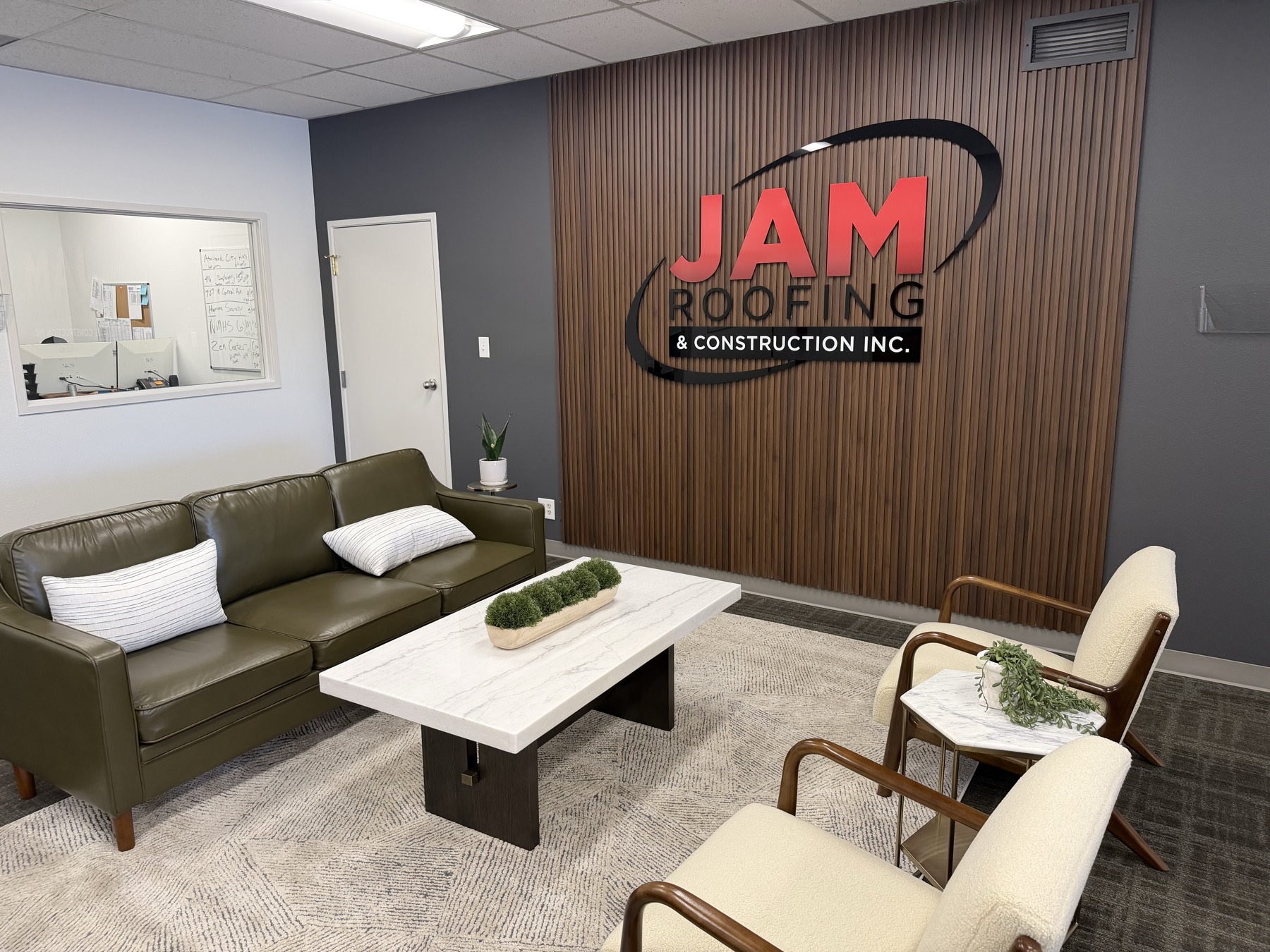 The JAM Roofing office in Medford, Oregon